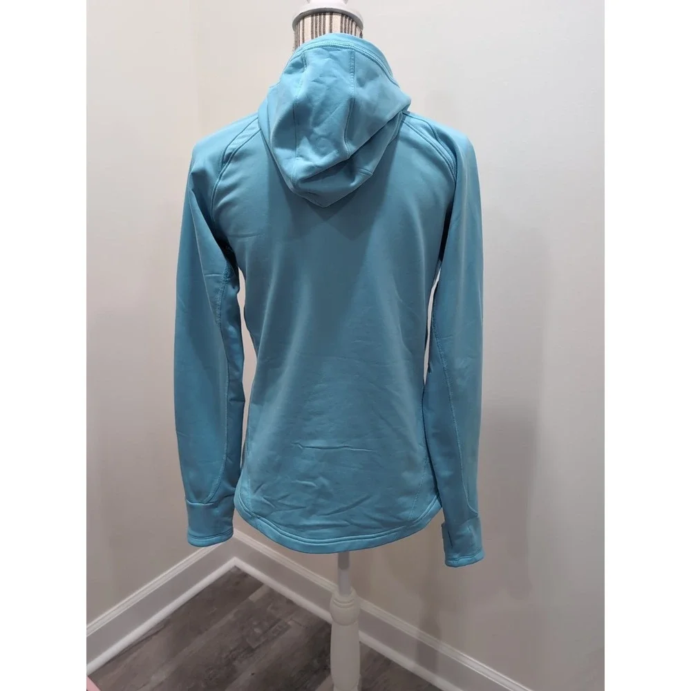 Nike Fit Dri Women's 1/2 Zip‎ Pullover w/Hood Size Large (12-14) Powder Blue